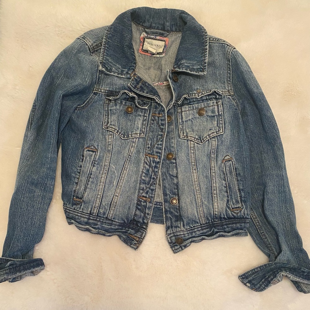 Forever 21 Classic Blue Jean Jacket